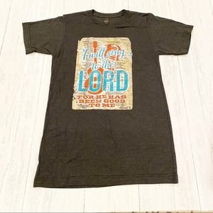 I Will Sing To The Lord Psalms 12:6 Crewneck T-Shirt Grey NEW Boutique Tee XXL